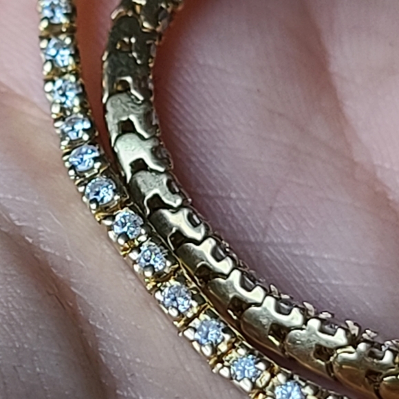 14k Gold Diamond Bracelet - Picture 8 of 13